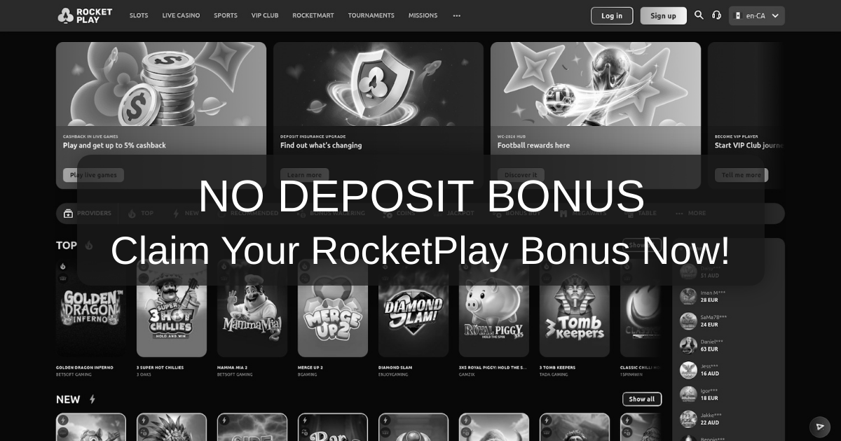 RocketPlay Bonus Code 2026: RocketPlay No Deposit Bonus | United States